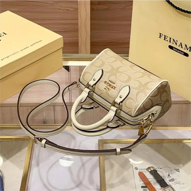 Sac à main Boston léger de marque de luxe pour femmes, sac à bandoulière rétro haut de gamme à bando