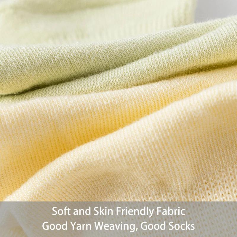 3 paires de chaussettes d'été en coton pour femmes, couleur unie, simples, antidérapantes, respirant