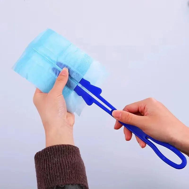 Collecteur de poussière électrostatique pour le nettoyage de table en tissu de fibres jetable domest