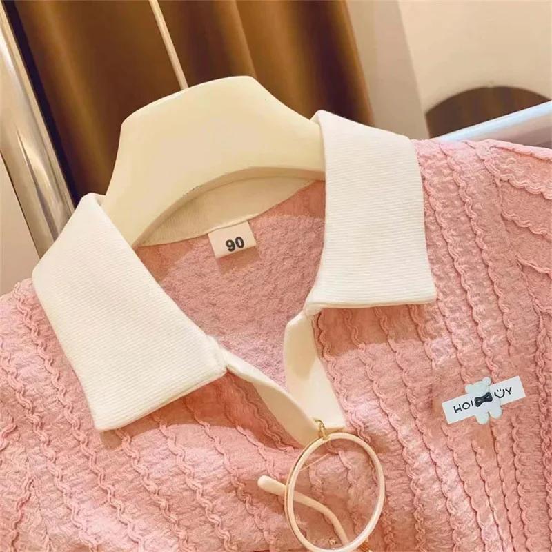 Ensemble de vêtements pour bébés filles, mignon, doux, décontracté, haut à manches courtes, pantalon