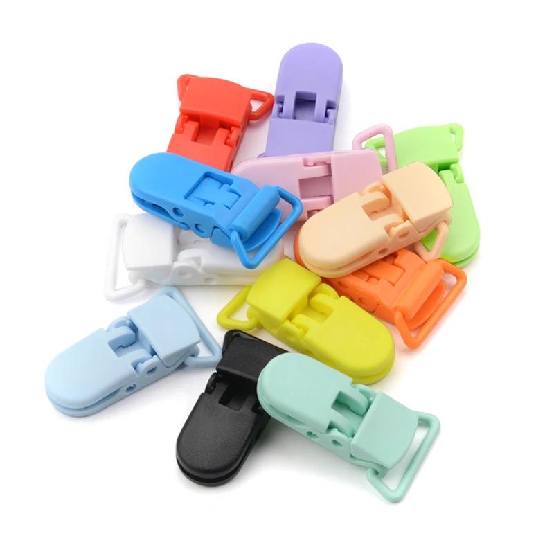 Fermoir en plastique pour mamelon de bébé, 20mm, perles colorées en Silicone, accessoire de fabricat