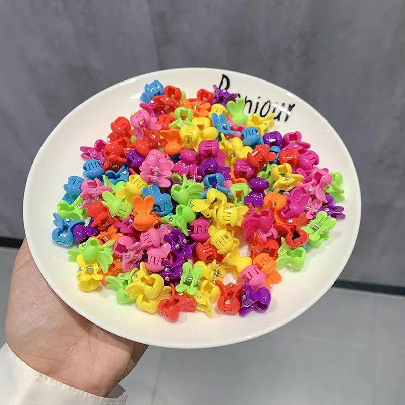 50pcs filles mignon coloré fleur étoile couronne petites griffes de cheveux beaux cheveux décorer pi