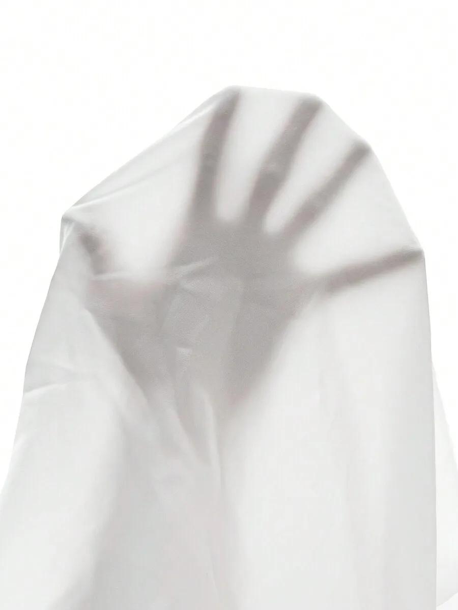 Chemise à manches longues boutonnée pour homme, couleur blanche unie, style décontracté et professio