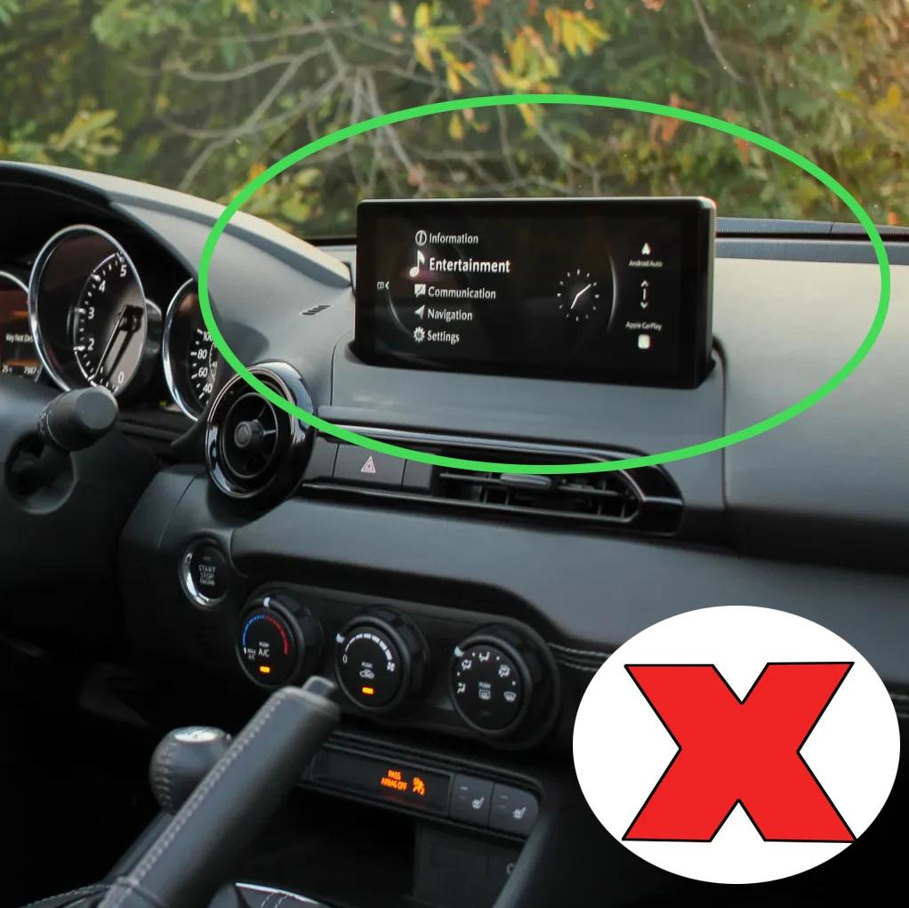 Caméra de recul fisheye VKAUTO pour Mazda MX5 ND1 2015~2023, compatible avec la caméra de recul d'or