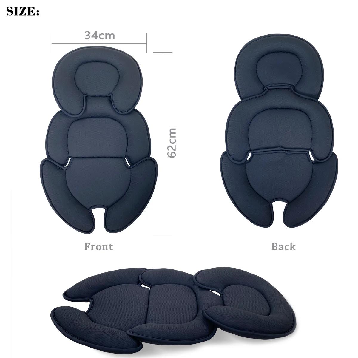 Coussin de siège de poussette universel pour bébé, oreiller de soutien de tête et de corps, insertio