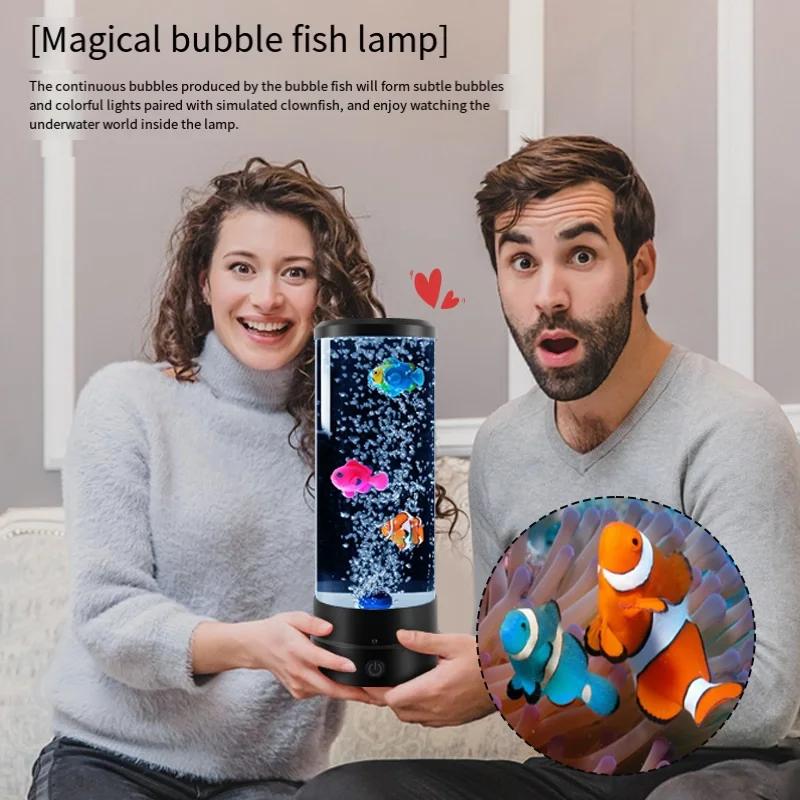 Lampe LED pour poisson, veilleuse d'ambiance, télécommande, lumières décoratives à couleur changeant