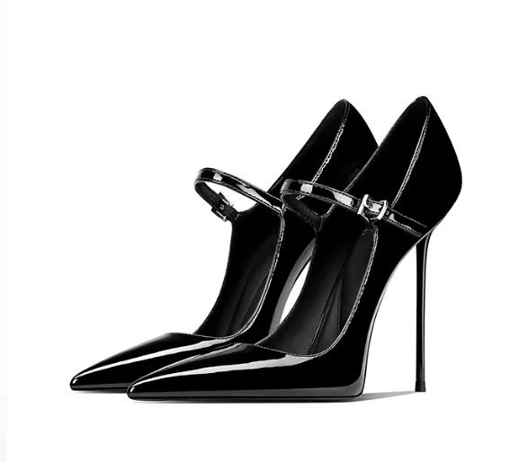 Nouvelle sangle à boucle élégante, au style haut de gamme, ne fatiguant pas les pieds, talons aiguil