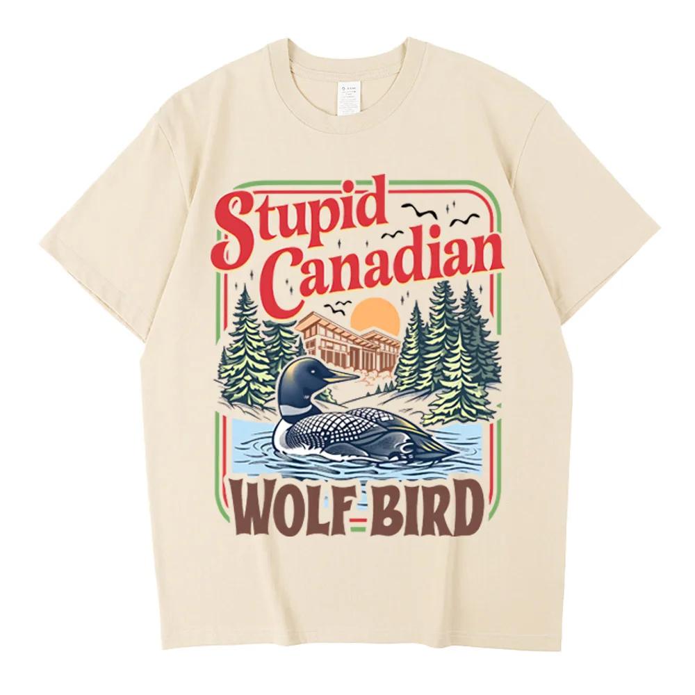 T-shirt en coton inspiré de la rivalité Stupid Canadian Wolf Bird Comfort Colors, Team Hollander Ily