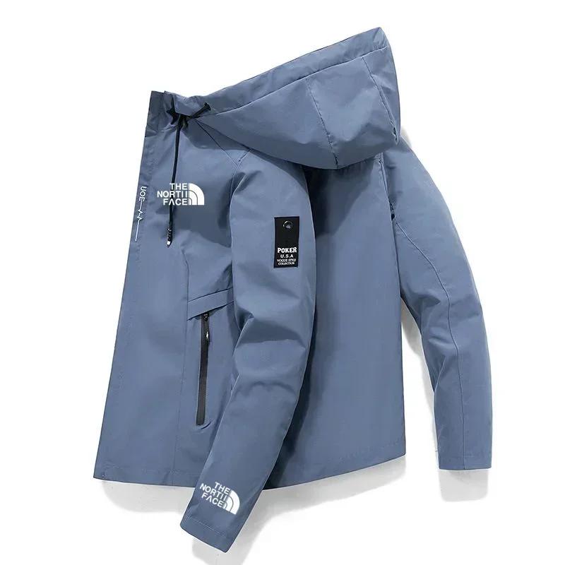 Nouvelle veste coupe-vent pour homme 2026, veste de baseball à capuche zippée, veste décontractée po