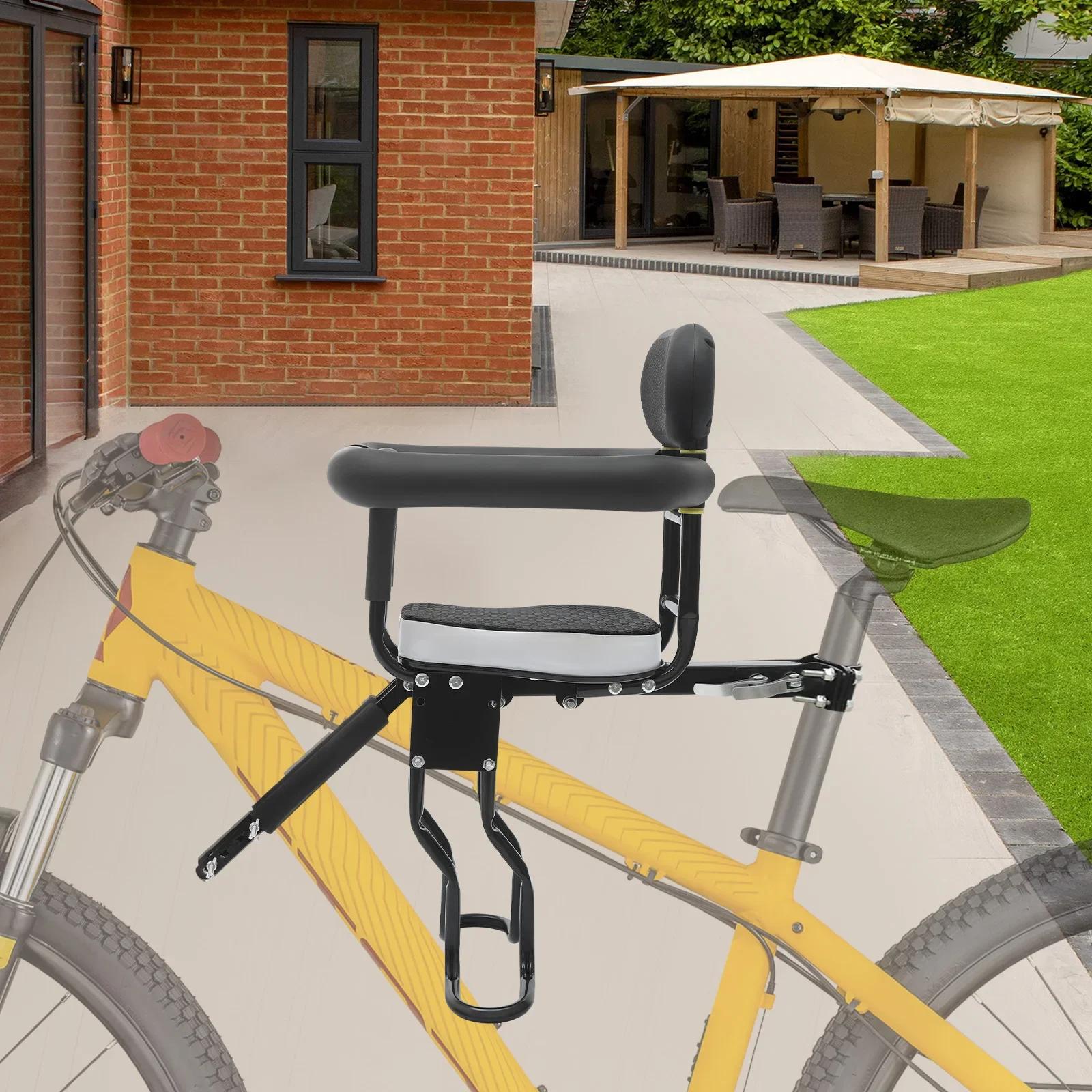 Siège avant avec garde-corps et pédale de protection, siège enfant, siège vélo, chargement jusqu'à 8