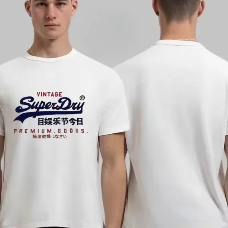 T-shirt Homme en Coton Pur S-5XL2026, Vente Chaude, Coupe Ample, Confortable, Tendance, Sportif, Hau