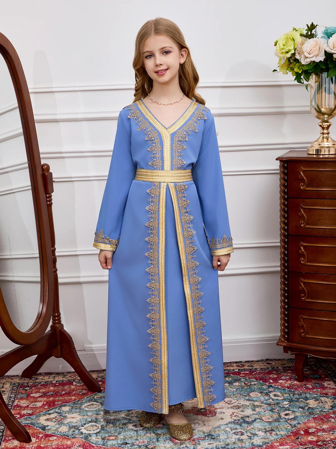 Robe de prière du moyen-orient pour filles, Abaya musulmane à capuche, robes arabes modestes islamiq