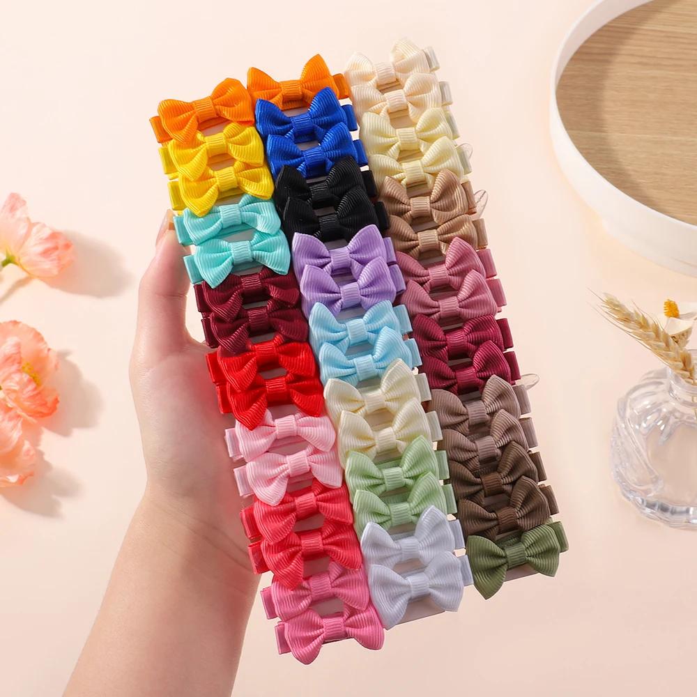 Mini pinces à cheveux Dopamine pour bébés filles - 10 pièces faites à la main accessoires