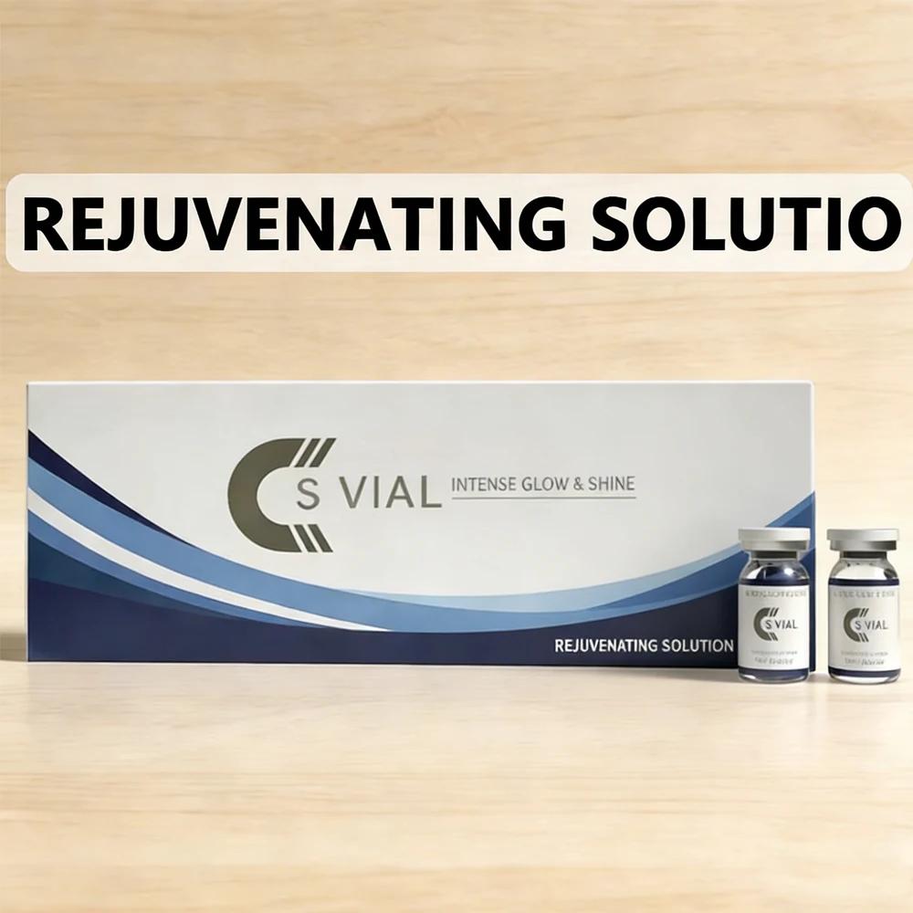 5 flacons de 10 ml de solution rajeunissante pour le visage, hydratante, réparatrice, éclaircissante