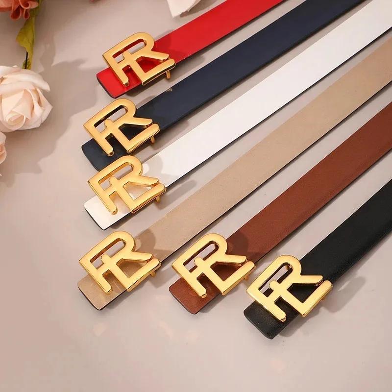 Nouvelle ceinture pour femmes ceinture à la mode femme boucle en métal ceinture pour femmes robe de