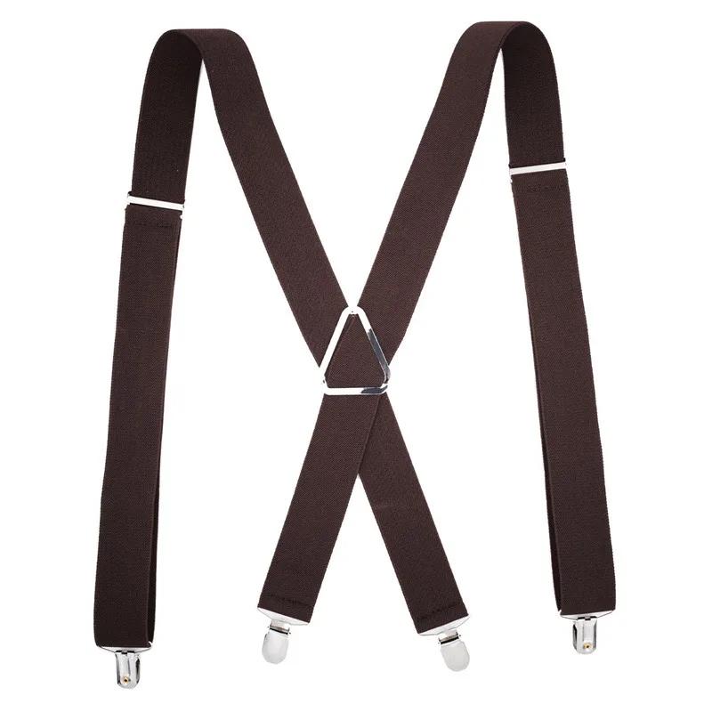 Bretelles de travail robustes pour hommes, élastiques réglables, pour pantalons, ceinture, bretelles