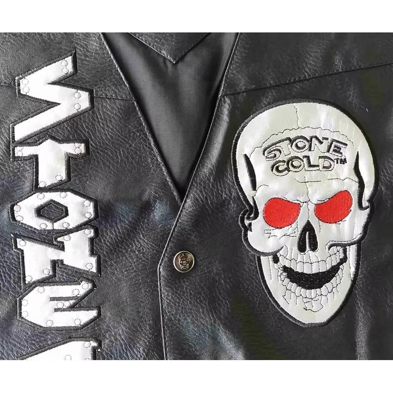WWF Stone Cold Steve Austin 316 Smoking Skull Vest Attitude Era Nouveau Merchandise Vintage à Collec