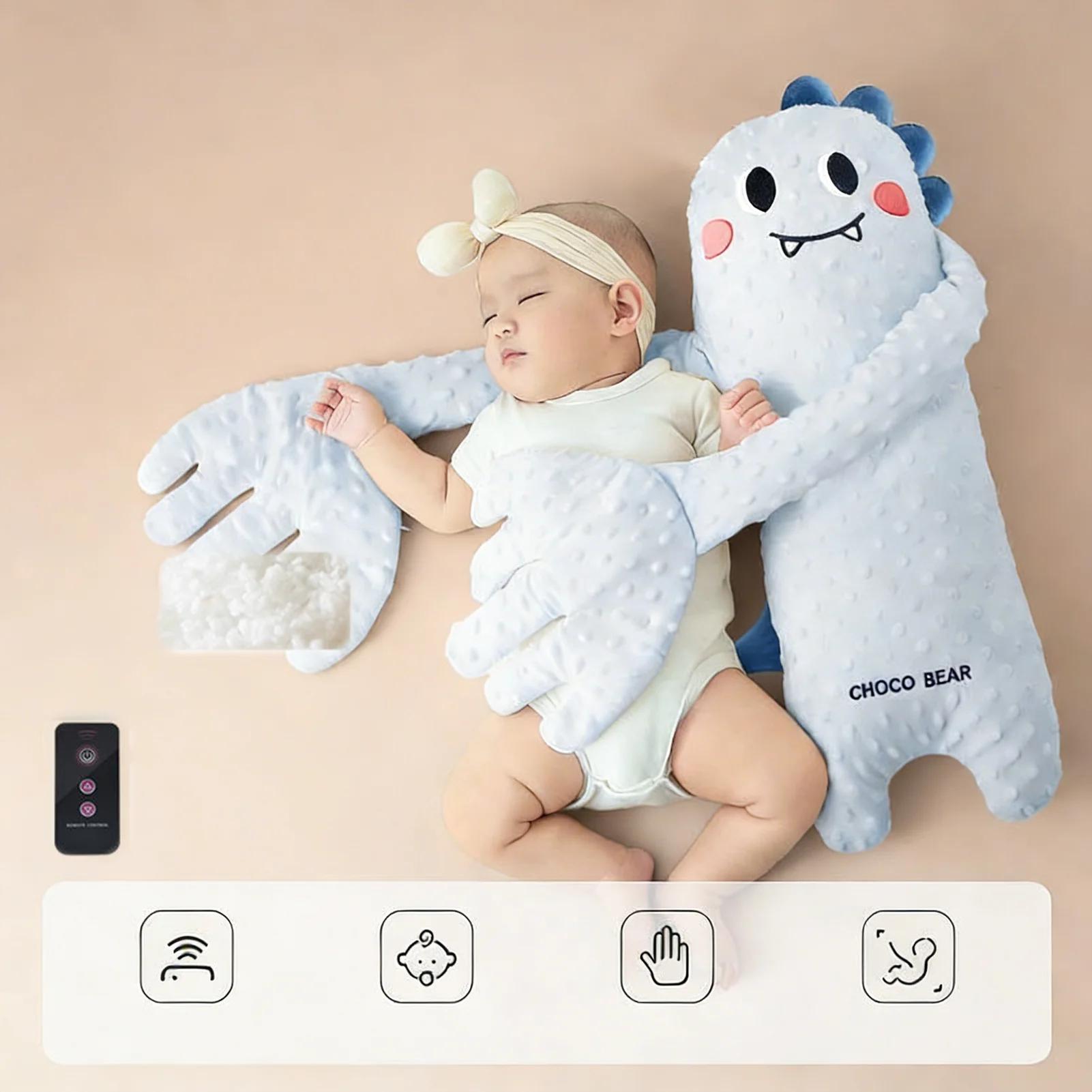 Coussin de Sommeil Apaisant pour Bébé, avec Fonction de Tapotement Électrique à Télécommande, en For