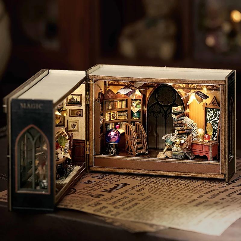 Maison de poupée Miniature à monter soi-même, Puzzle 3D, petite maison, Kit de modèle de constructio