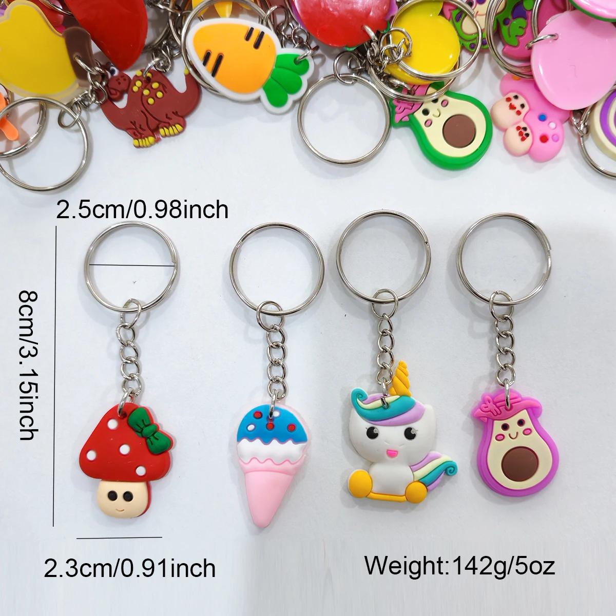 Porte-clés de dessin animé de style aléatoire, 40 pièces (mélange), ornement, portefeuille, pendenti