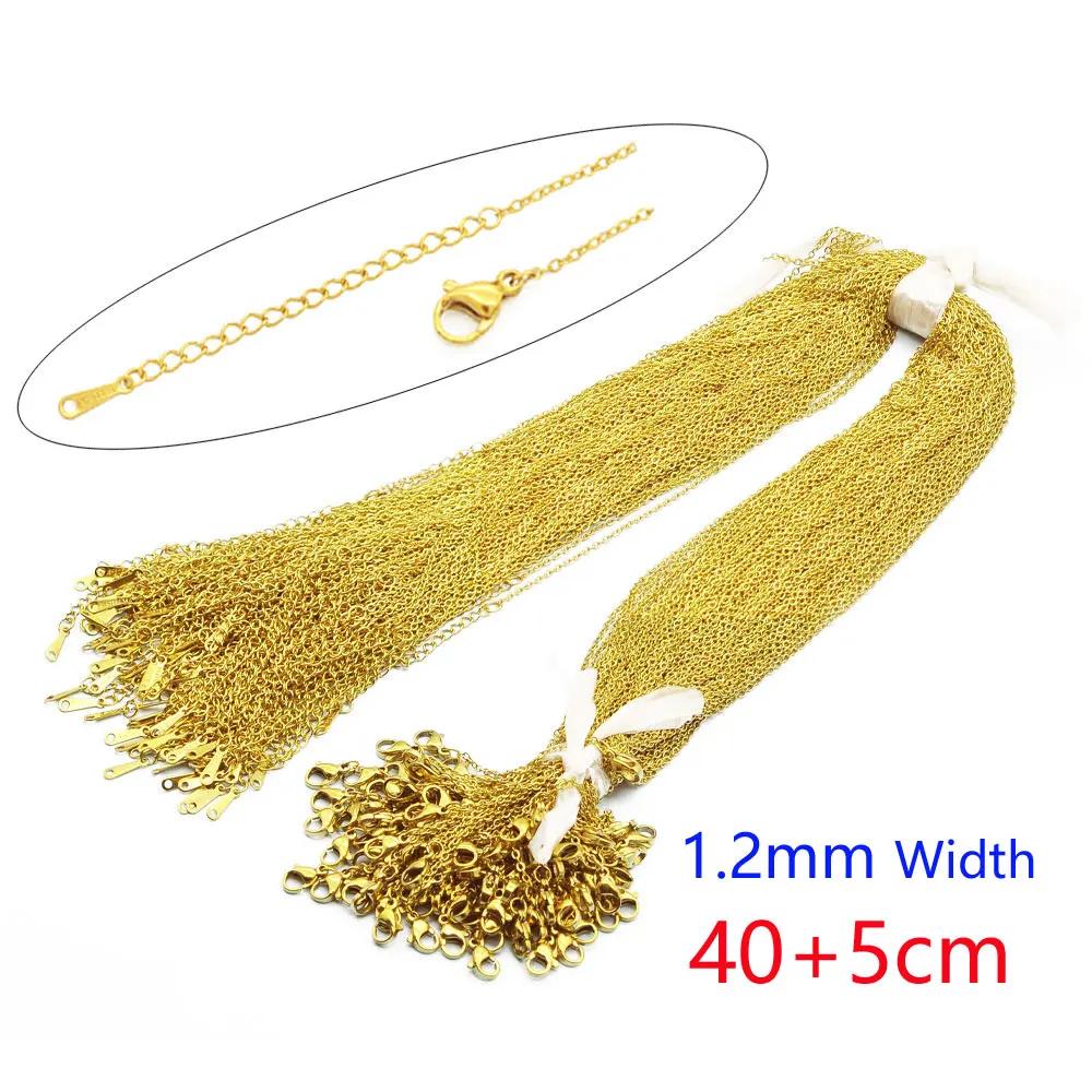 100 pcs/Lot en vrac en gros 304 en acier inoxydable lien de câble Rolo chaîne collier pour la fabric