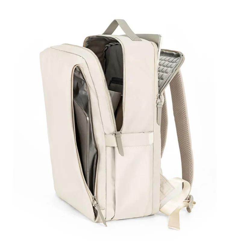 Nouveau sac à dos de voyage pour femmes Airbag résistant aux chocs 15 pouces pochette d'ordinateur h