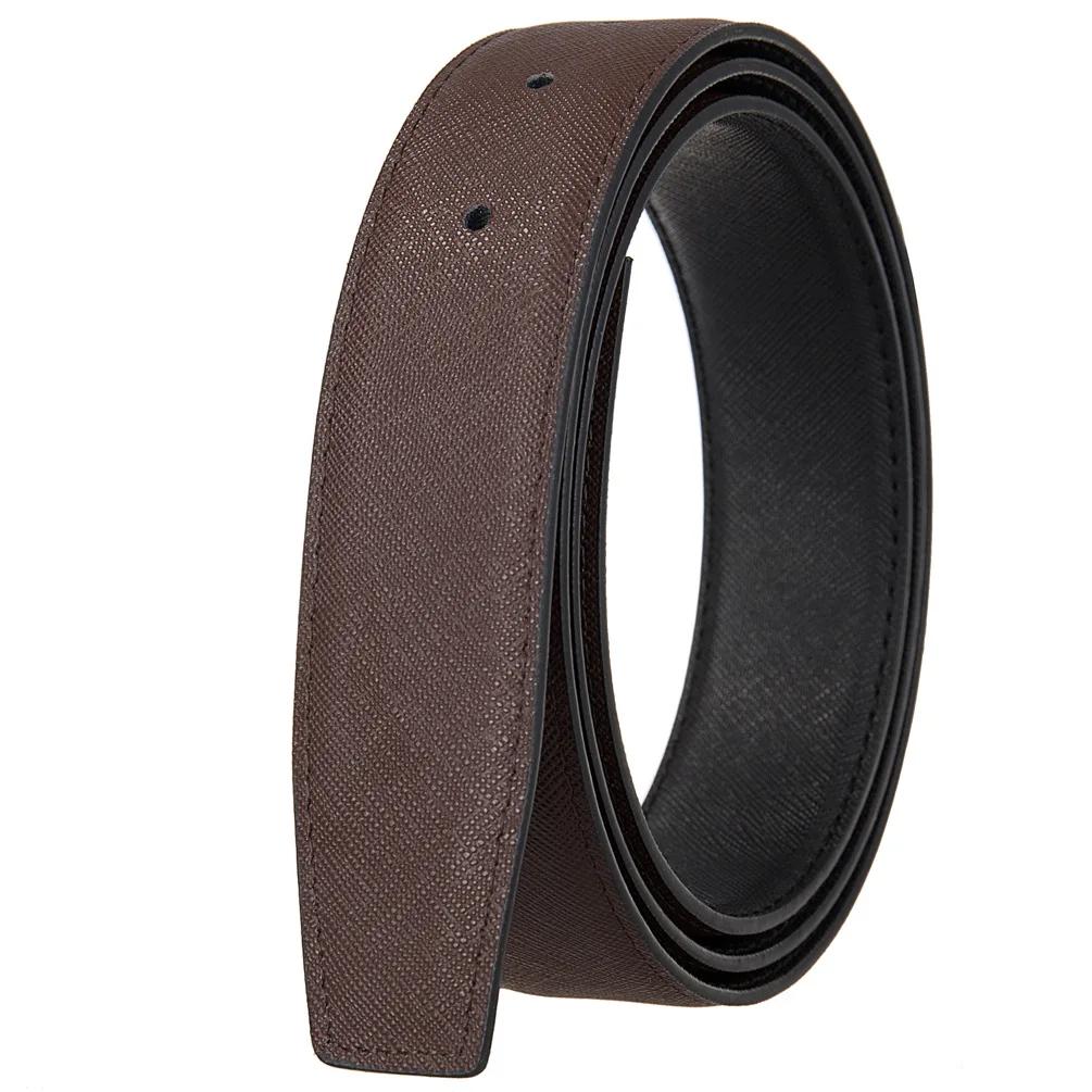 Cuir de vachette 3.4CM de large ceinture en cuir pour hommes ceinture de taille ceinture sans boucle