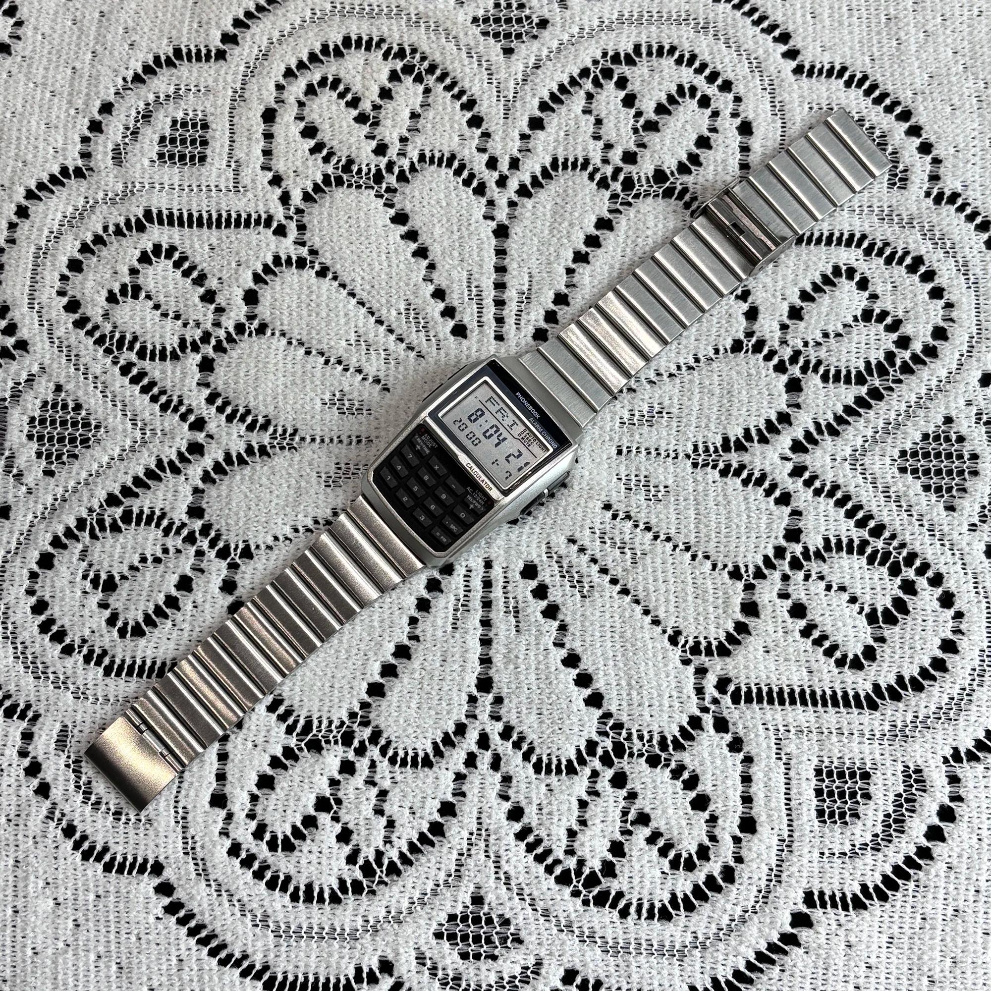 Montres en alliage d'acier inoxydable pour hommes, montres de luxe avec calculatrice, montres LED mu