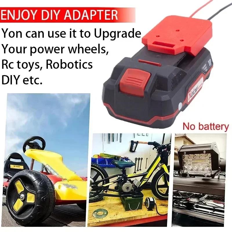 Adaptateur de bricolage pour Lidl Parkside X20V, adaptateur de batterie Li-Ion, connecteur de perfor