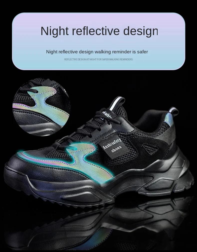 Chaussures de sécurité respirantes pour femmes, bottes de protection, baskets anti-écrasement, anti-