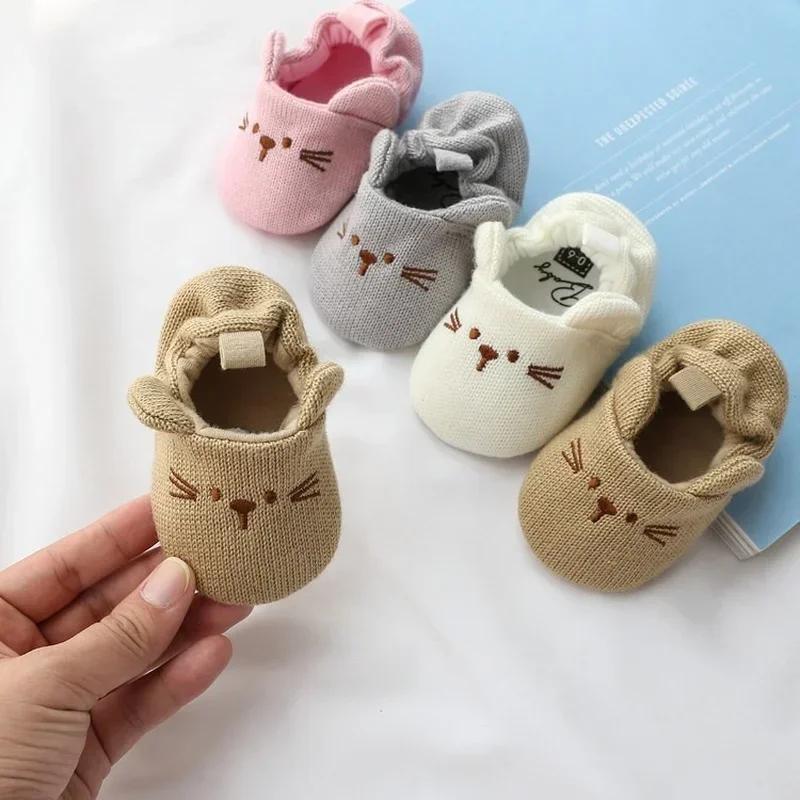Chaussures de berceau pour nouveau-né, garçons et filles, décontractées, premiers pas, oreilles d'an