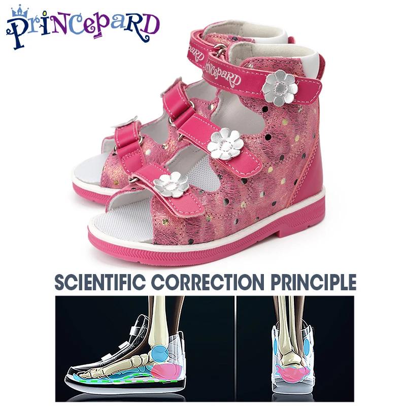 Sandales orthopédiques pour enfants princepard Girls chaussures orthopédiques pour enfants avec dos
