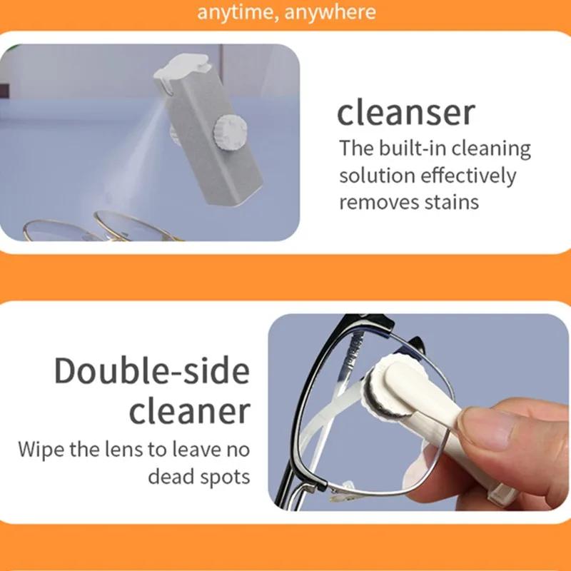 Kit de nettoyage de lunettes - Spray pour lentilles et chiffon en microfibre pour lunettes anti-lumi