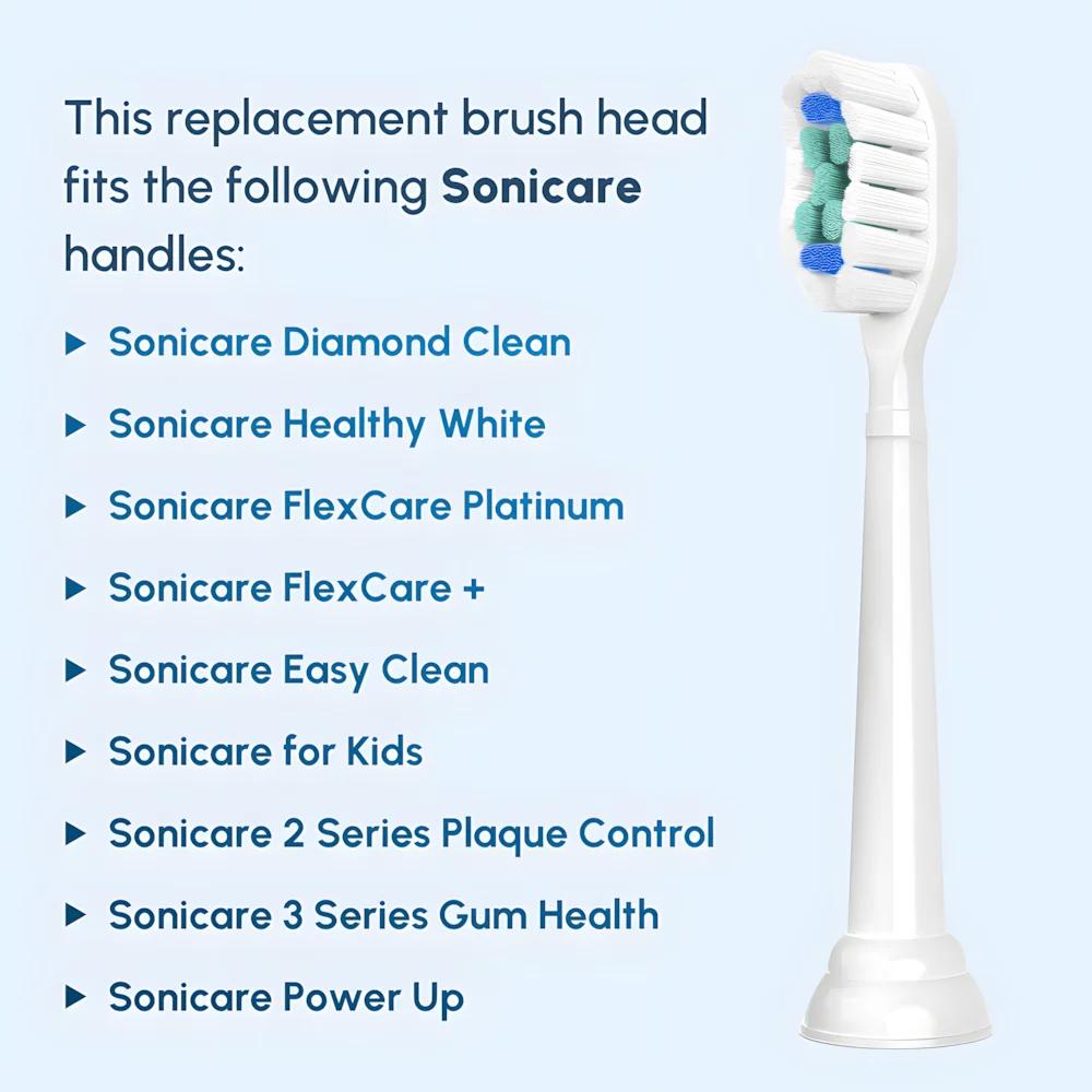 Têtes de brosse à dents de rechange compatibles avec la tête de brosse à dents électrique Philips So