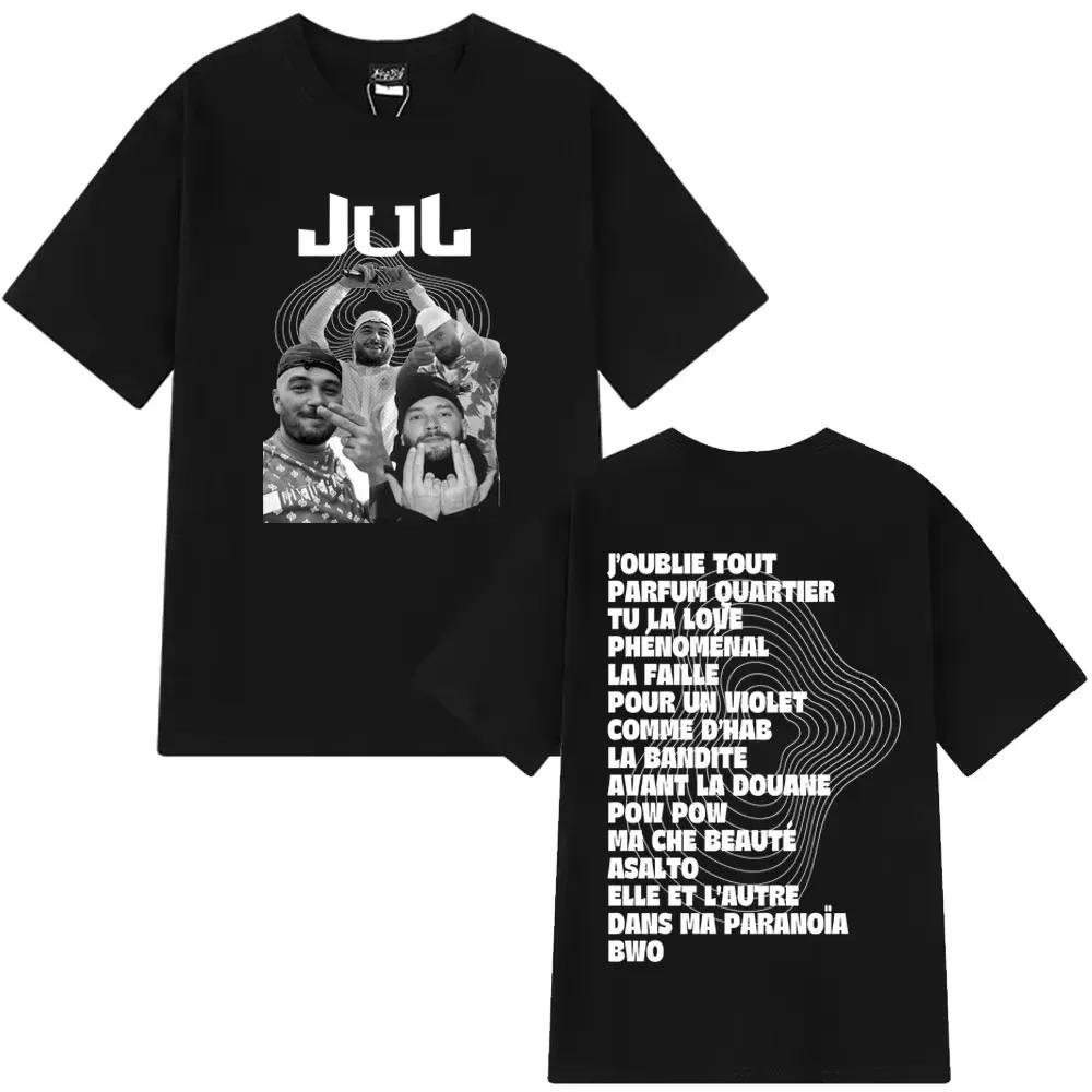 T-shirt unisexe en coton 100% style hip-hop graphique tendance pour l'été, coupe ample décontractée,