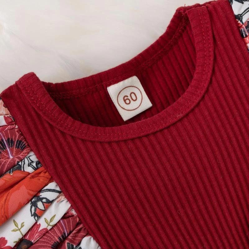 Robe d'été pour bébé fille, combinaison rayée avec nœud papillon, en coton, vêtements floraux pour n