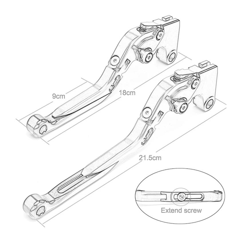 Leviers de frein d'embrayage extensibles pliants pour moto, poignées d'extrémité de guidon pour GSF