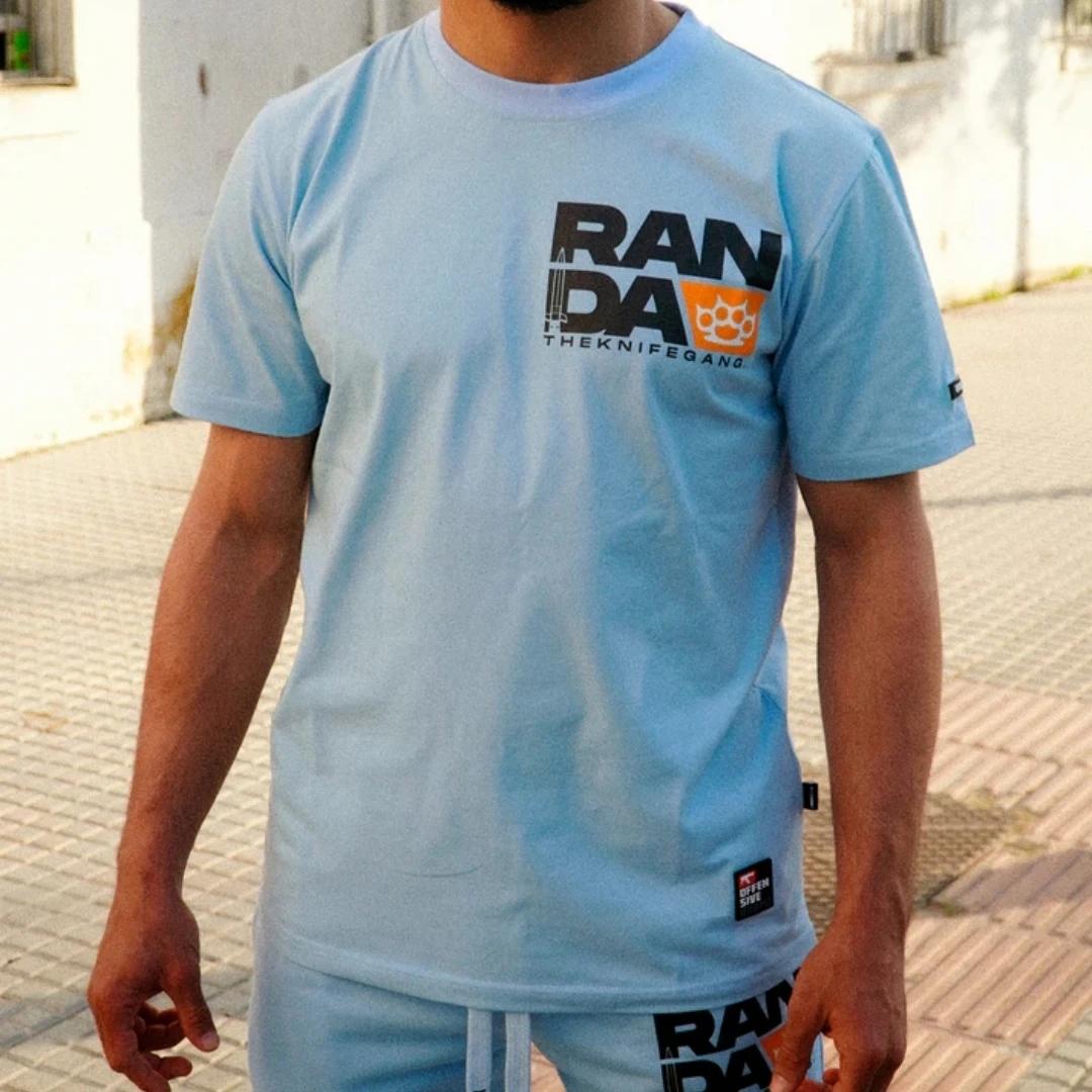 Nouveau T-shirt de sport respirant RANDA 3D imprimé 2026 pour hommes et femmes, col rond, manches co