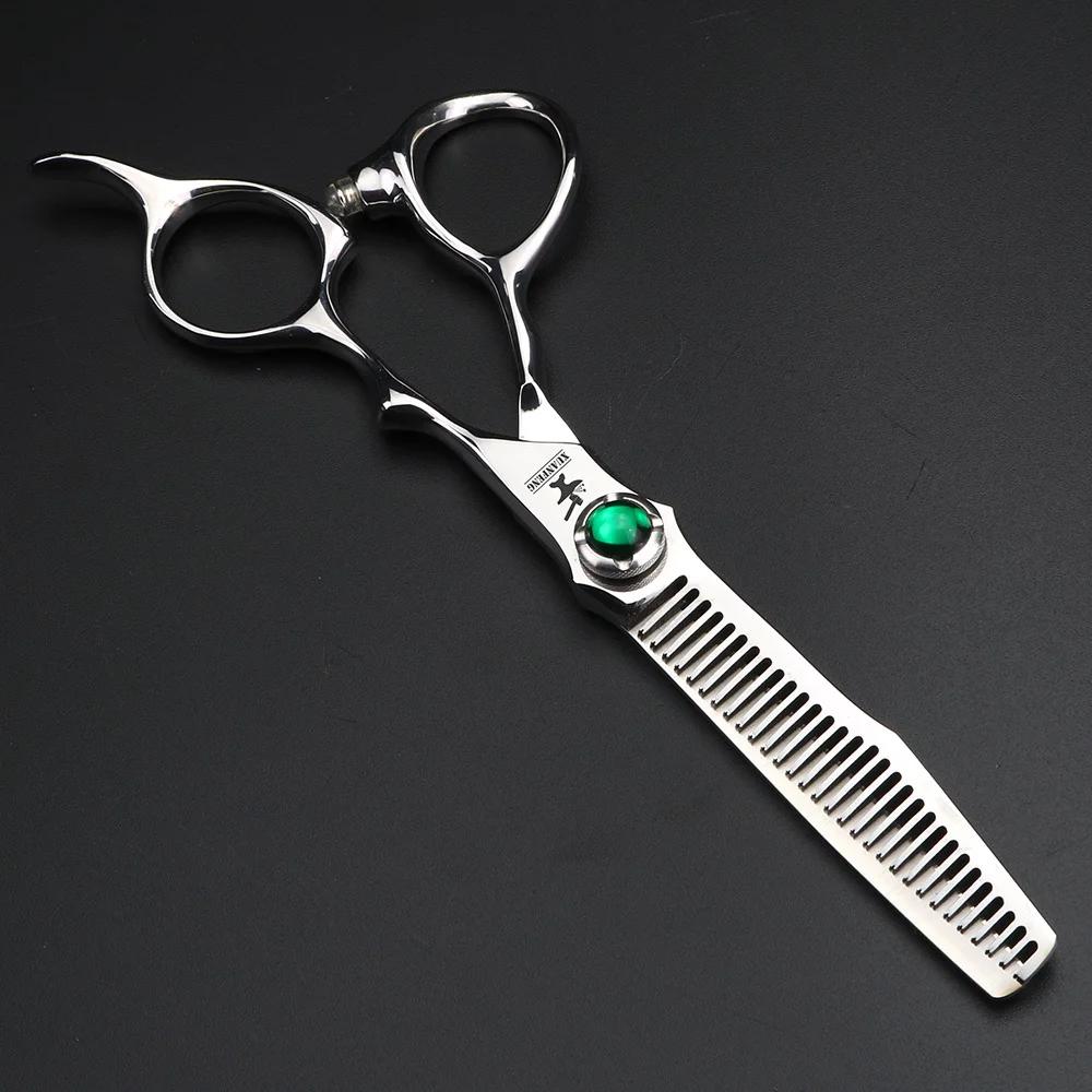 Ciseaux à cheveux professionnels en acier VG10 de 6 pouces, ensemble de ciseaux de coupe et d'aminci