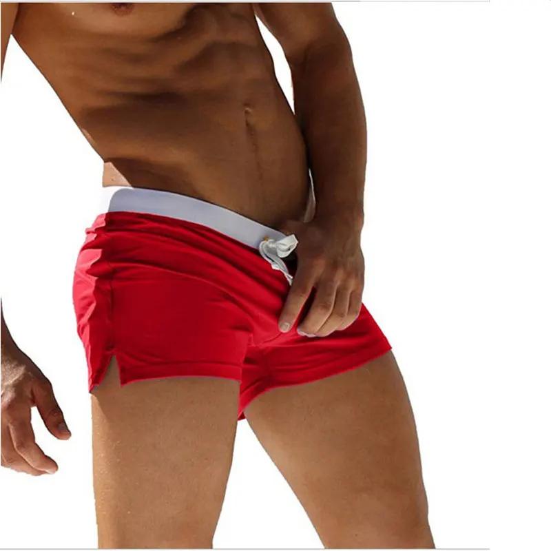 Maillot de bain pour hommes, 10 couleurs, conception de poche arrière, séchage rapide, Boxer de plag