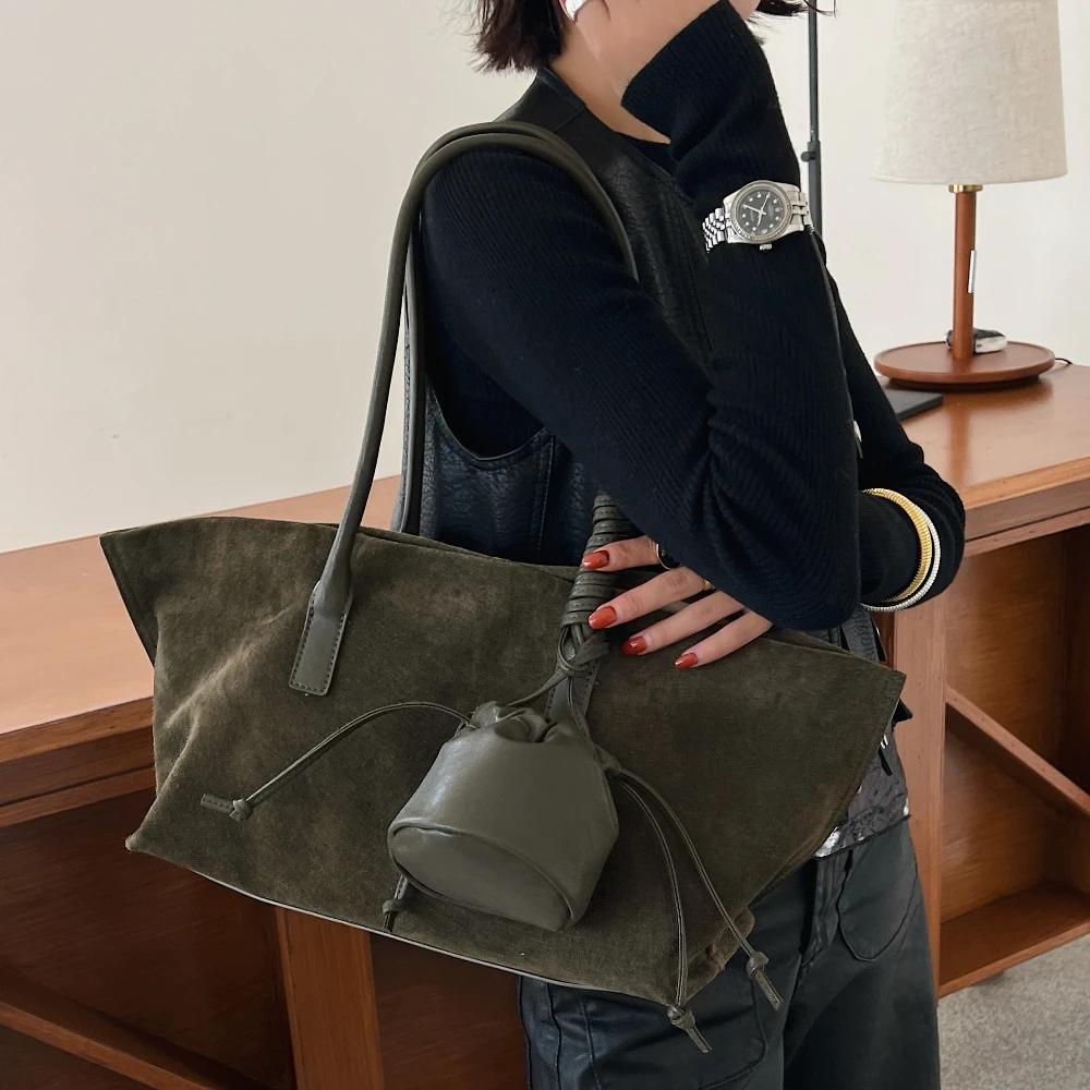 Motingsome sac fourre-tout en daim surdimensionné femmes sac à main à bandoulière et sacs à main Des