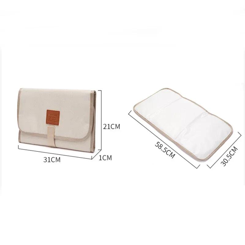 Tapis à langer imperméable à l'eau, tapis de jeu pour bébé, Portable, pliable, lavable, Compact, voy