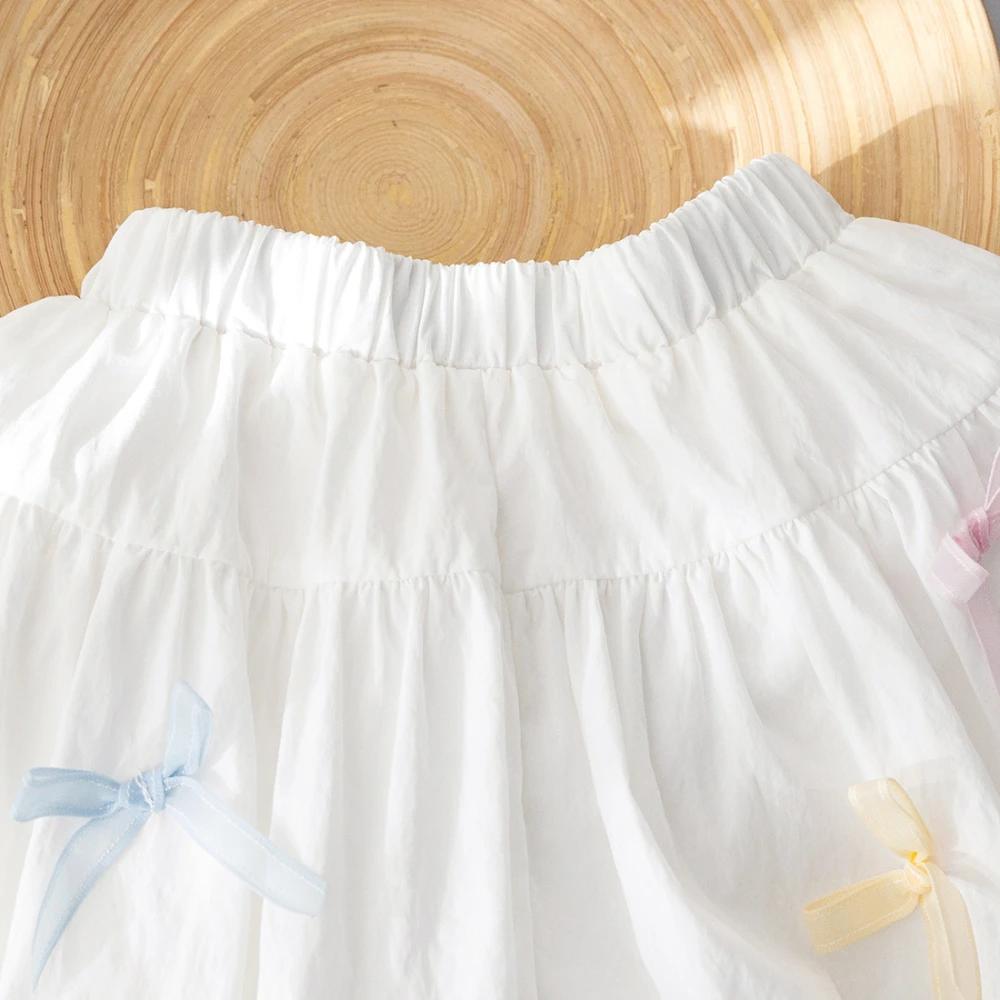 Bear Leader – vêtements d'été pour filles, couleur unie, short décoratif avec nœud, Version coréenne