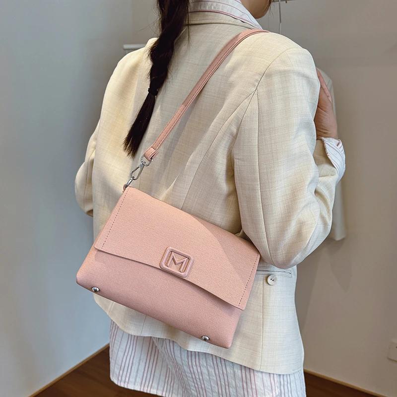 Sac à bandoulière classique pour femme en cuir véritable - Sac à bandoulière de créateur célèbre, ma