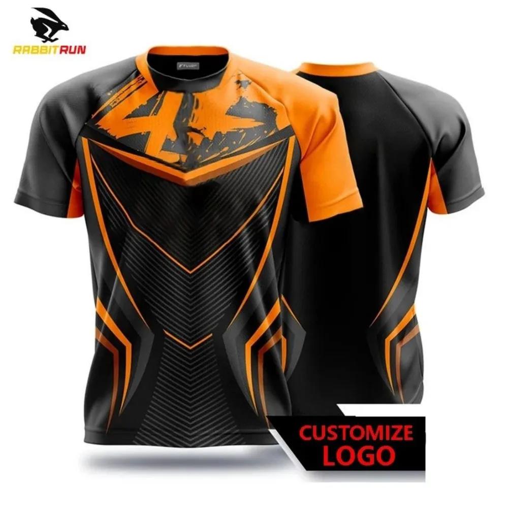 Nouveau T-shirt respirant et confortable pour hommes avec motif imprimé rayé haut de sport décontrac