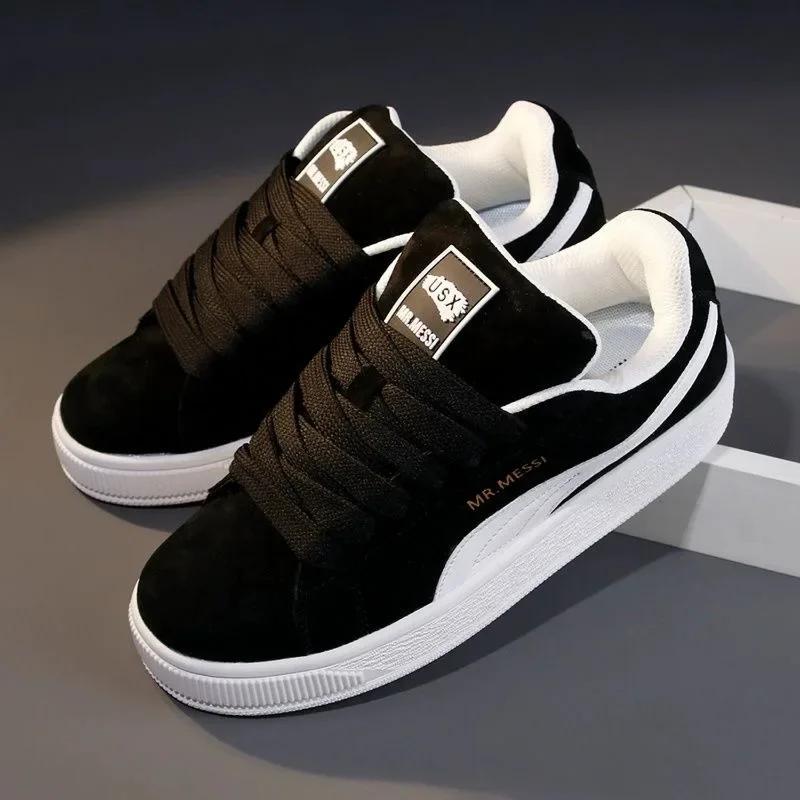 JxShoes-Baskets Confortables et Souples pour Homme, Chaussures de Marche Décontractées et Chaudes, N
