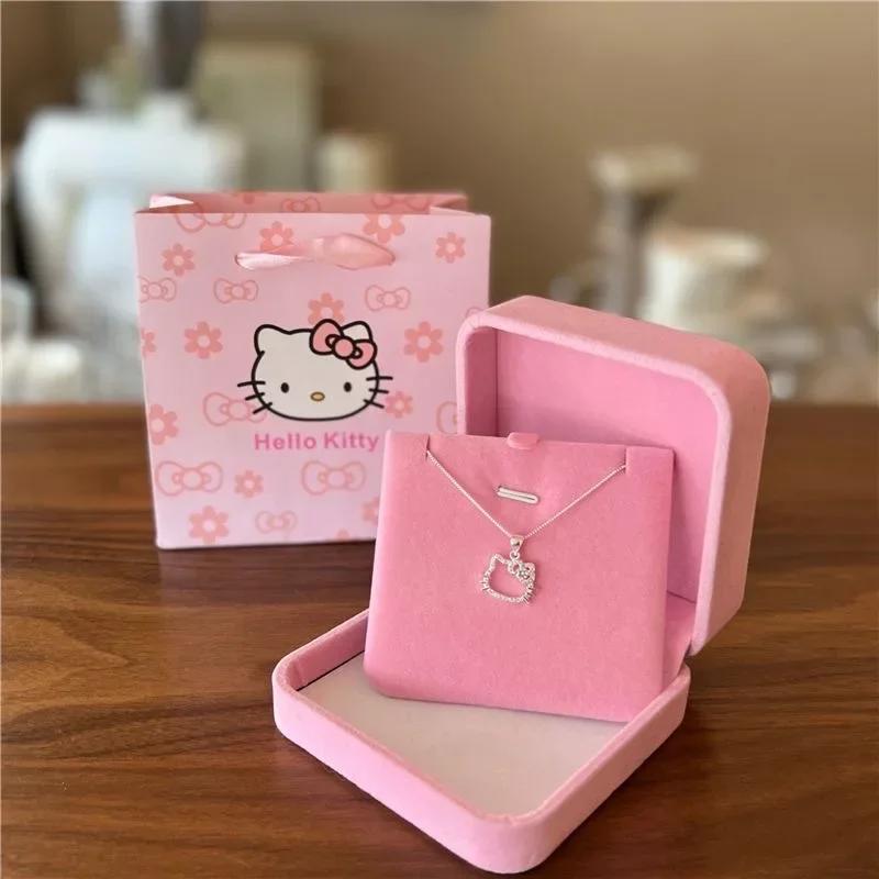 Collier Kawaii Hello Kitty : pendentif mignon en forme de chaîne de clavicule – bijoux élégants et s