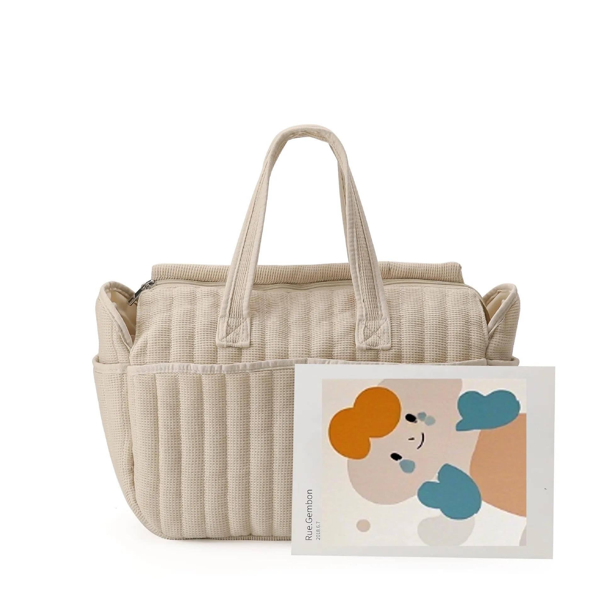 Sac à couches solide, sac à dos multifonctionnel étanche à la mode, sac à langer d'allaitement pour