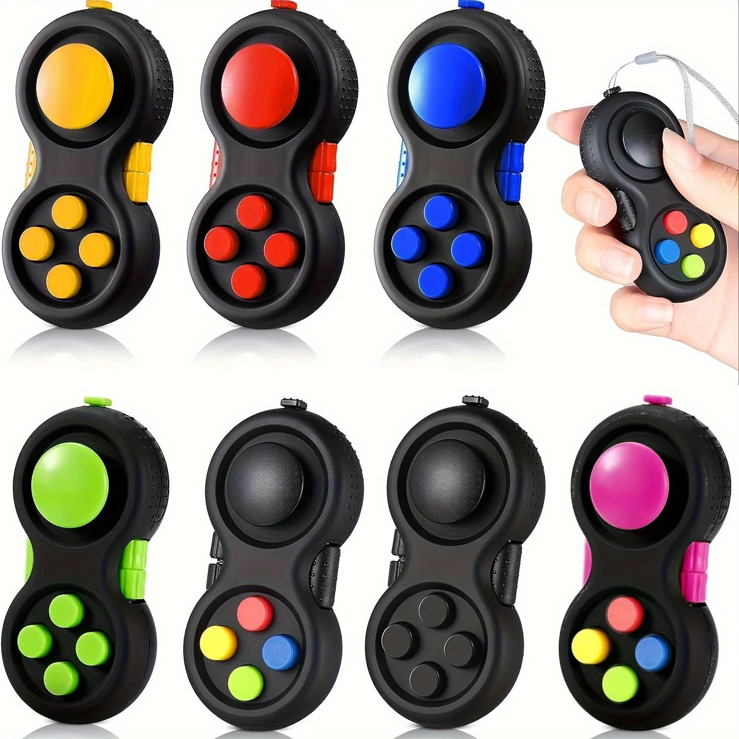 Fidget Pad avec 8 fonctions Fidget, réducteur de stress pour contrôleur Fidget, Cube jouet Fidget so
