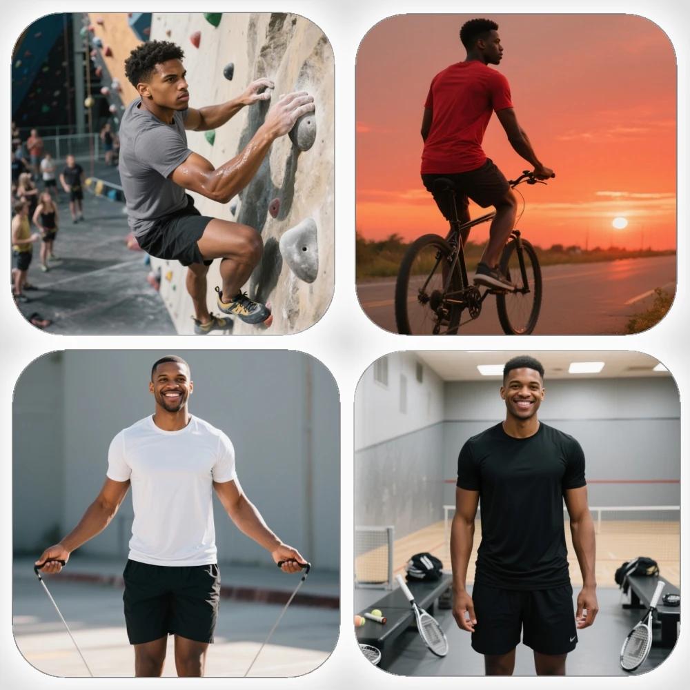 10 pièces de vêtements de sport pour hommes à col rond et manches courtes, adaptés au golf, à la pêc